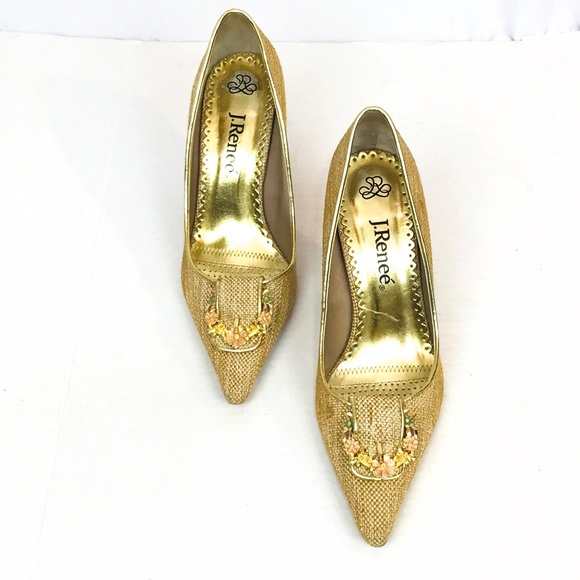 J. Renee Floral Buckle Heel